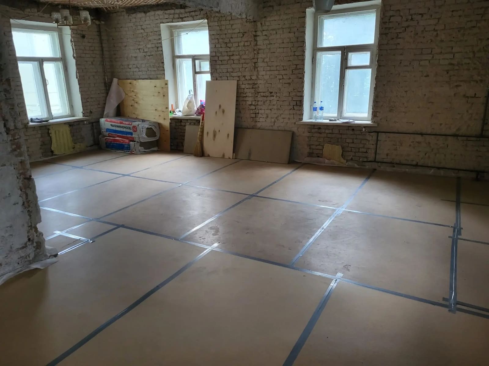 Замена пола в сталинке в Дубне